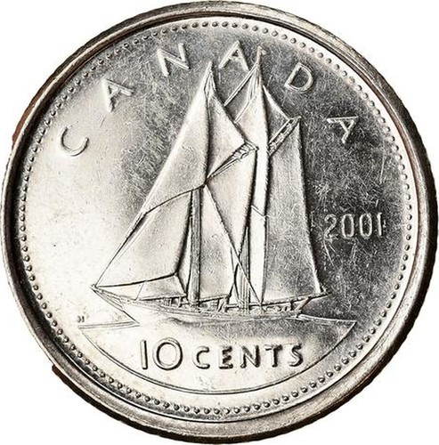 Canada 1996 Proof Gem UNC Silver Ten Cent Piece!! 