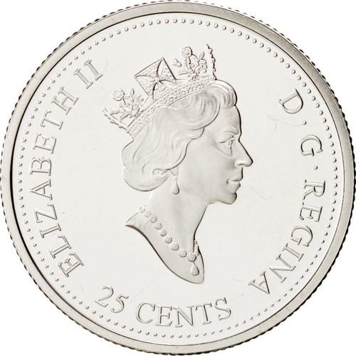 Canadian Silver 25 Cents 