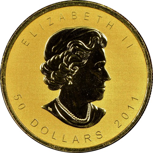 Canadian 1 Oz Gold 50 Dollars 