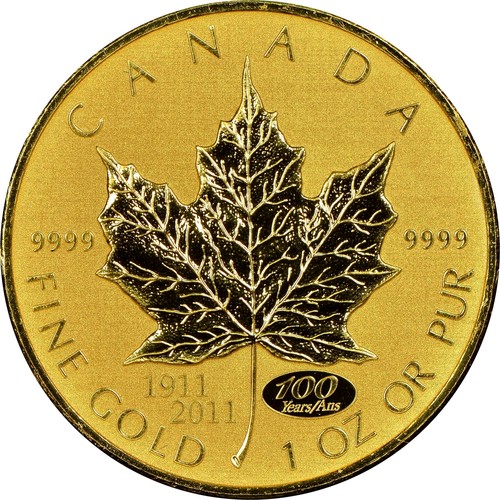 Canadian 1 Oz Gold 50 Dollars 