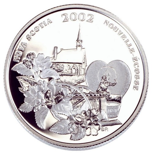 Canadian Silver 50 Cents Nova Scotia Annapolis Valley Blossom Festival 02 Coin Value Km 454 Coinscatalog Net