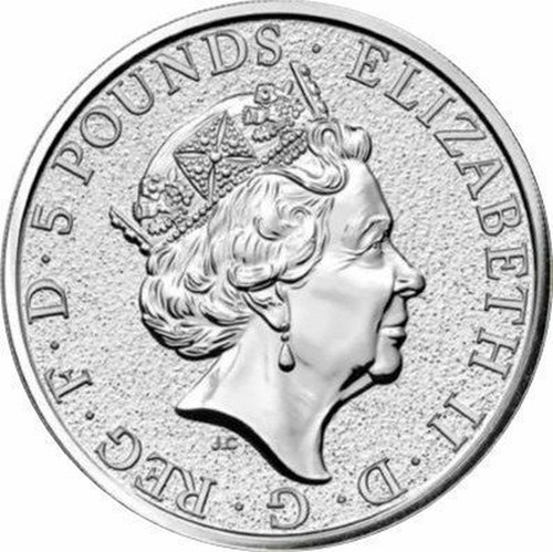 Great Britain 2 Oz Silver 5 Pounds 