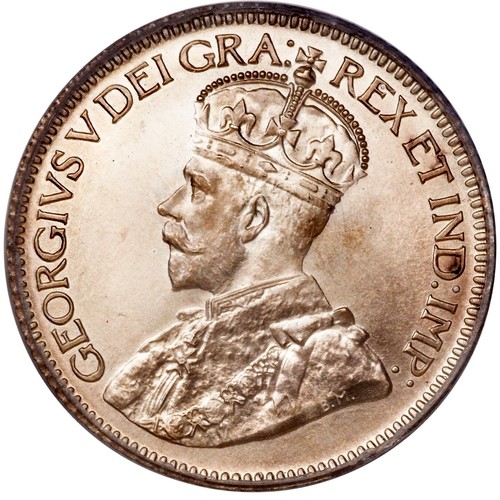 Very Fine 1920 Canada Silver 10 Cents 