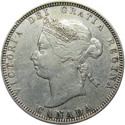 Canadian Silver 25 Cents Victoria 1870 1901 Coin Value Km 5 Coinscatalog Net