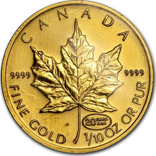 Canadian 1/10 Oz Gold 5 Dollars 