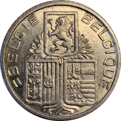 FREE SHIP 1939 BELGIUM FRANC BARGAIN BIN #58 Collectible Coin 