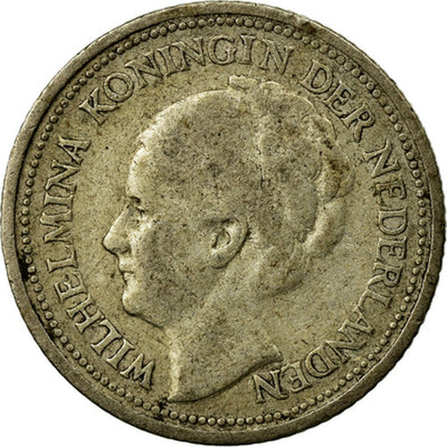 Dutch 10 Cents "Wilhelmina I" 1926-1945 KM# 163 coinscatalog.NET