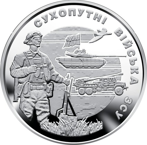 UC473 Ukraine Coin 10 Hryven 2020 Air Force of Ukraine’s Armed Forces in capsule