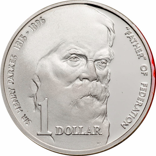 Australian 1 Dollar "Father of Federation - Sir Henry Parkes" 1996 coin