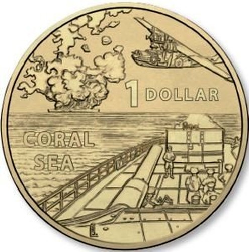 australian $15 gold coins battle of the coral sea