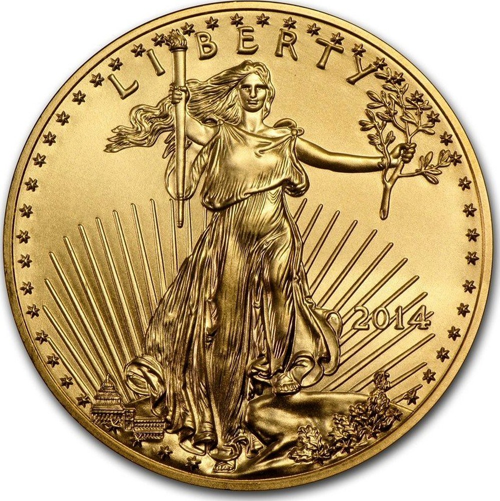 USA 1/2 Oz Gold 25 Dollars 