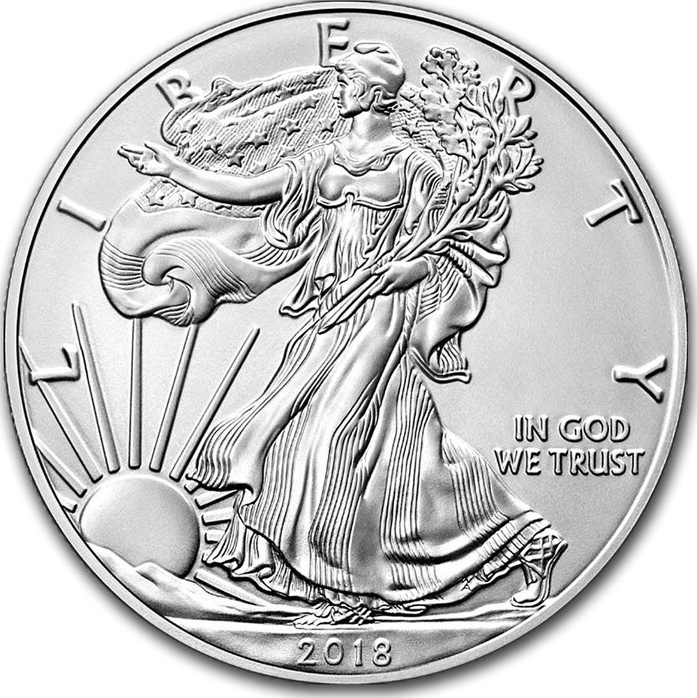 USA Silver 1 Dollar coins