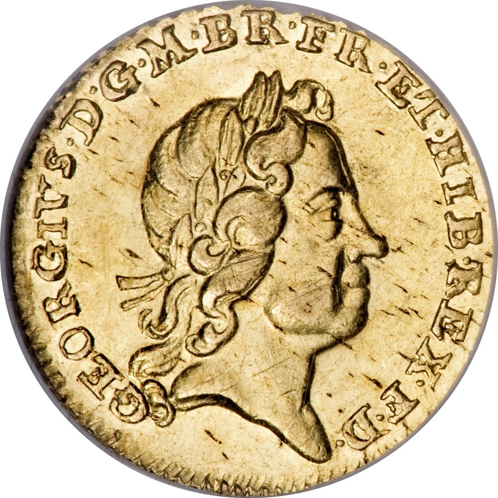 Great Britain Gold 1 4 Guinea George I 1718 Coin Value Km 555 Coinscatalog Net