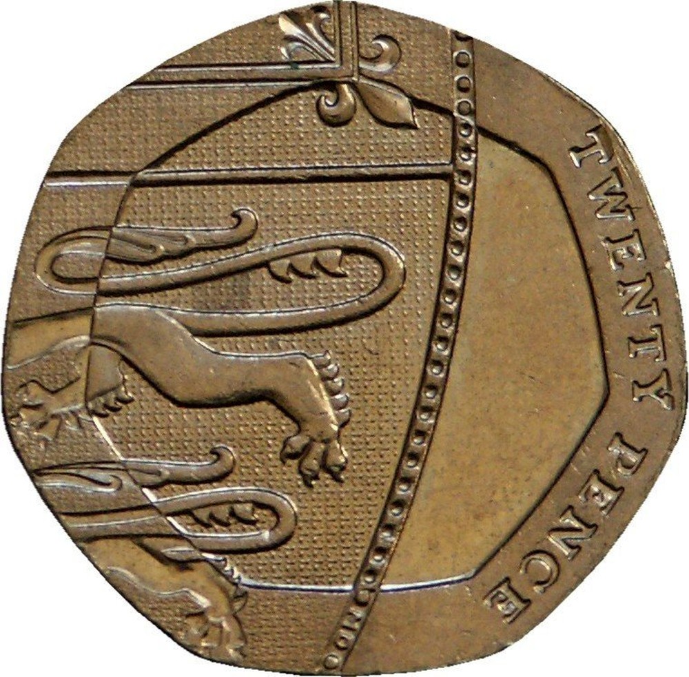 Great Britain Gold Twenty Pence "Royal Shield" 20152017 coin value KM