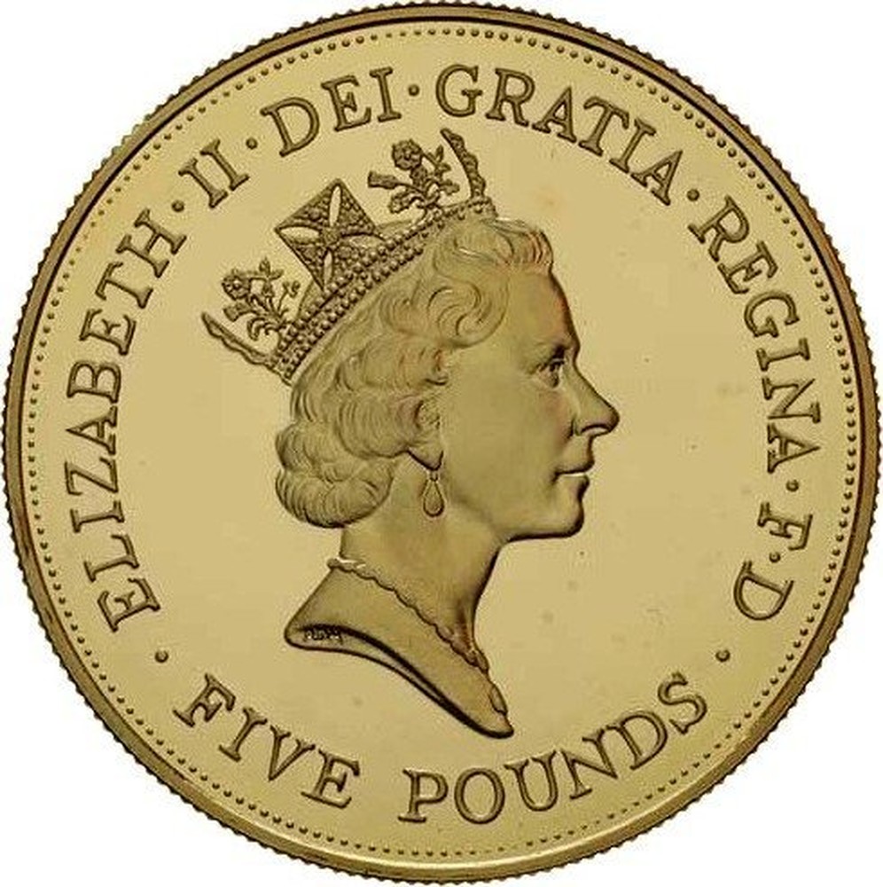 genuine-british-1990-five-pound-elizabeth-ii-coin-queen-mother-90th