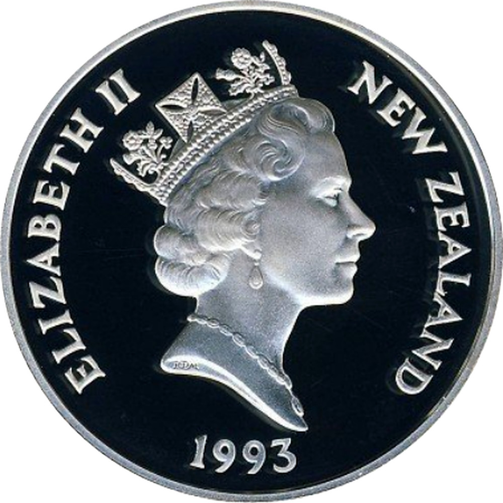 Silver $5 Proof Coin Queen's Coronation Anniversary!!! New Zealand 2003 