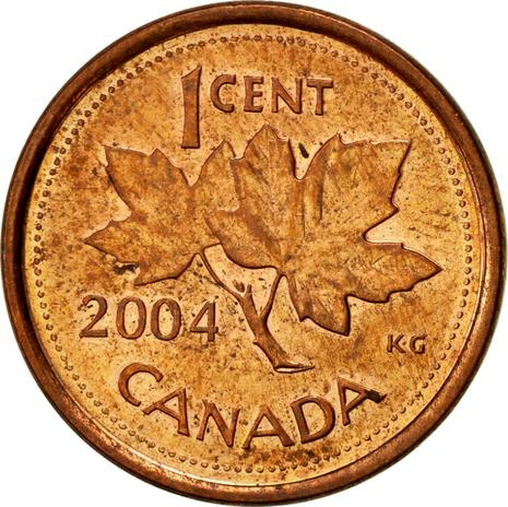 2004 No P Canada BU Penny One Coin From The Lot. 