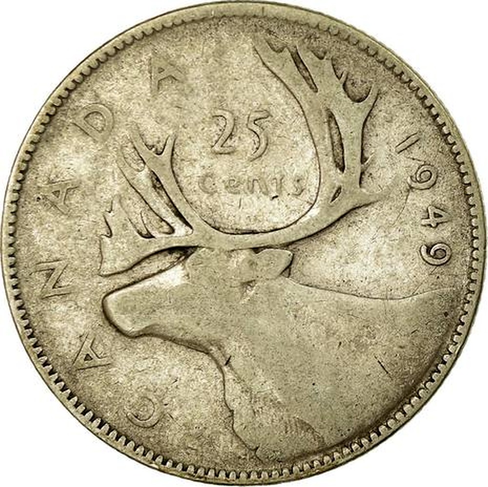 Canadian Silver 25 Cents