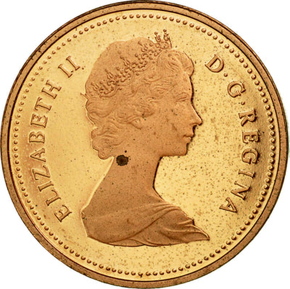 1981年製 Canada１cent GOLD25cm - ネックレス