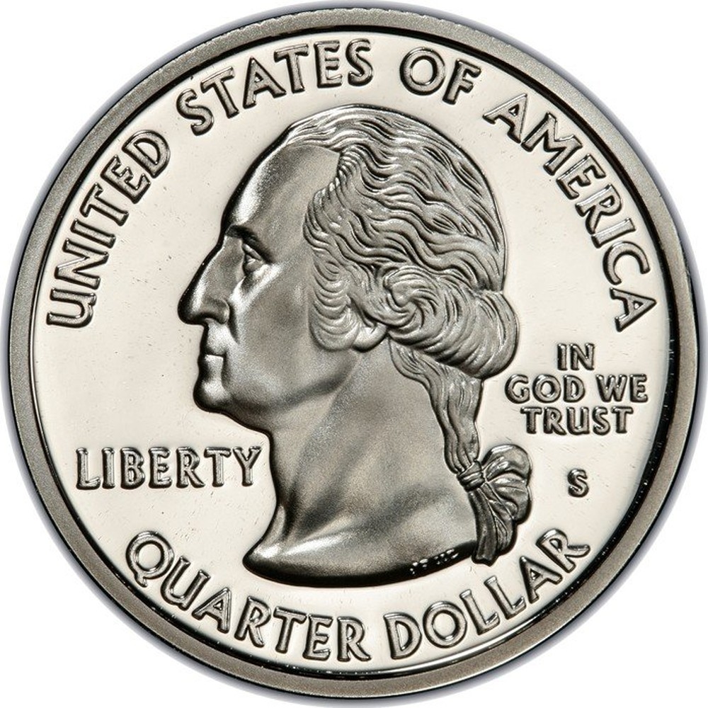 USA Silver Quarter Dollar "Kentucky" 2001 coin value KM 322a