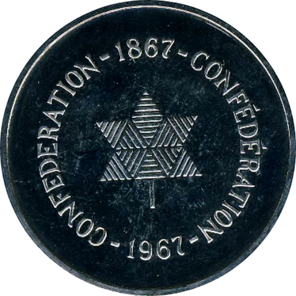 Centennial of Canadian Confederation 1967 Brass Token - Canada