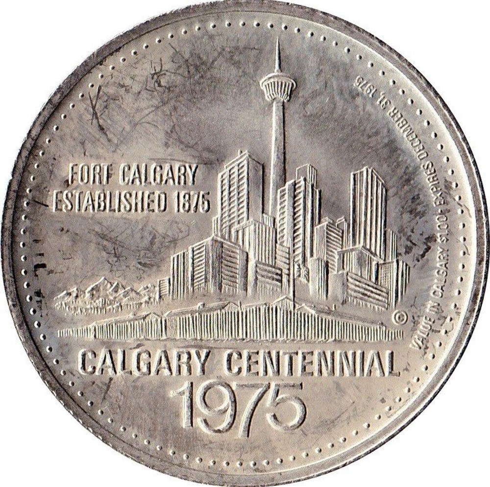 Canadian Calgary Stampede Dollar "Calgary Alberta" 1975 coin value