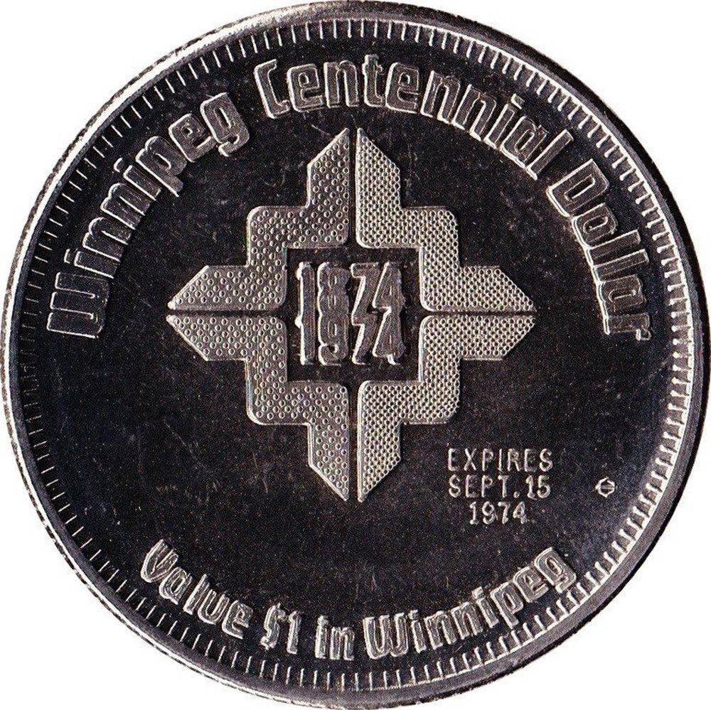 Canadian Centennial Dollar "Winnipeg's" 1974 coin value