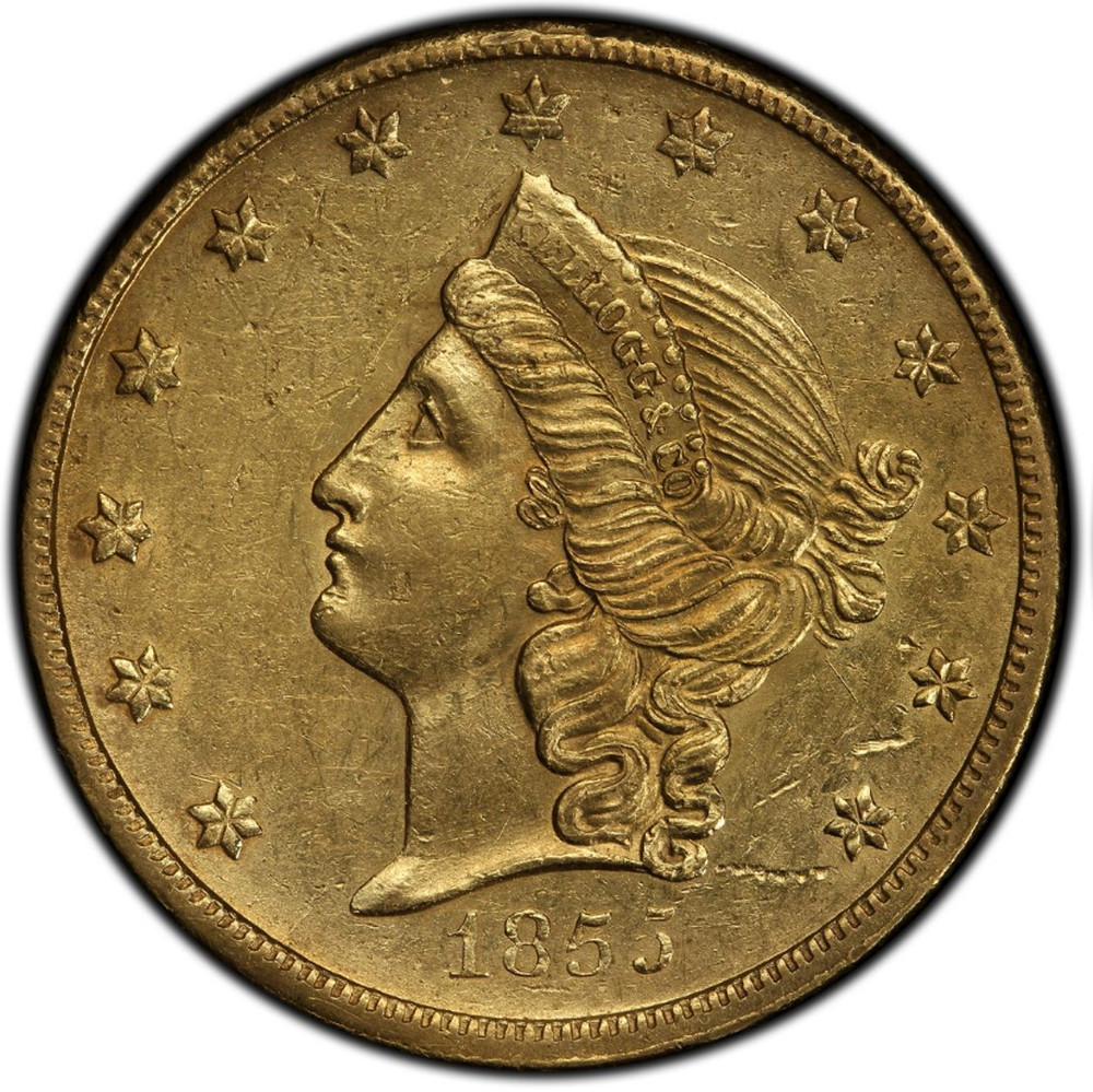 USA Gold Twenty D. Baldwin & Company 1851 coin value KM# 20 ...