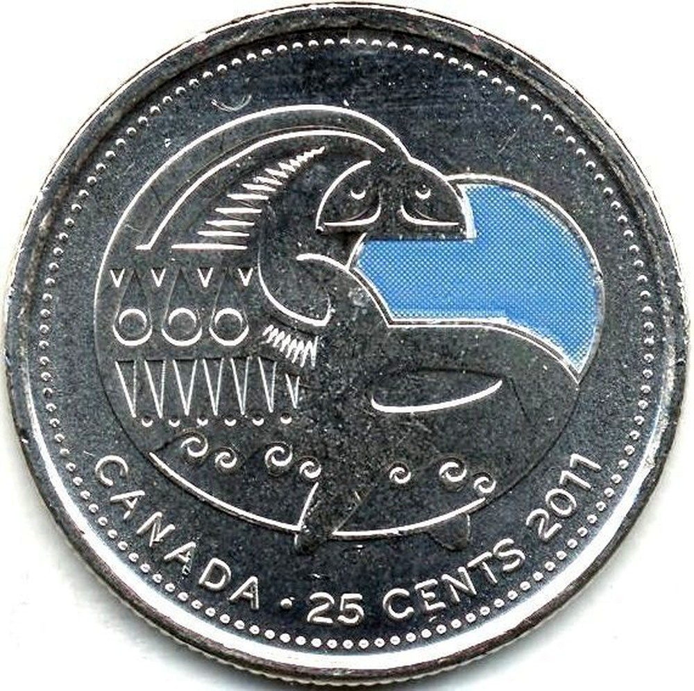 Details about  / 2011 Special /"Orca Whale colourised/" Canadian 25 cent coin Free shipping