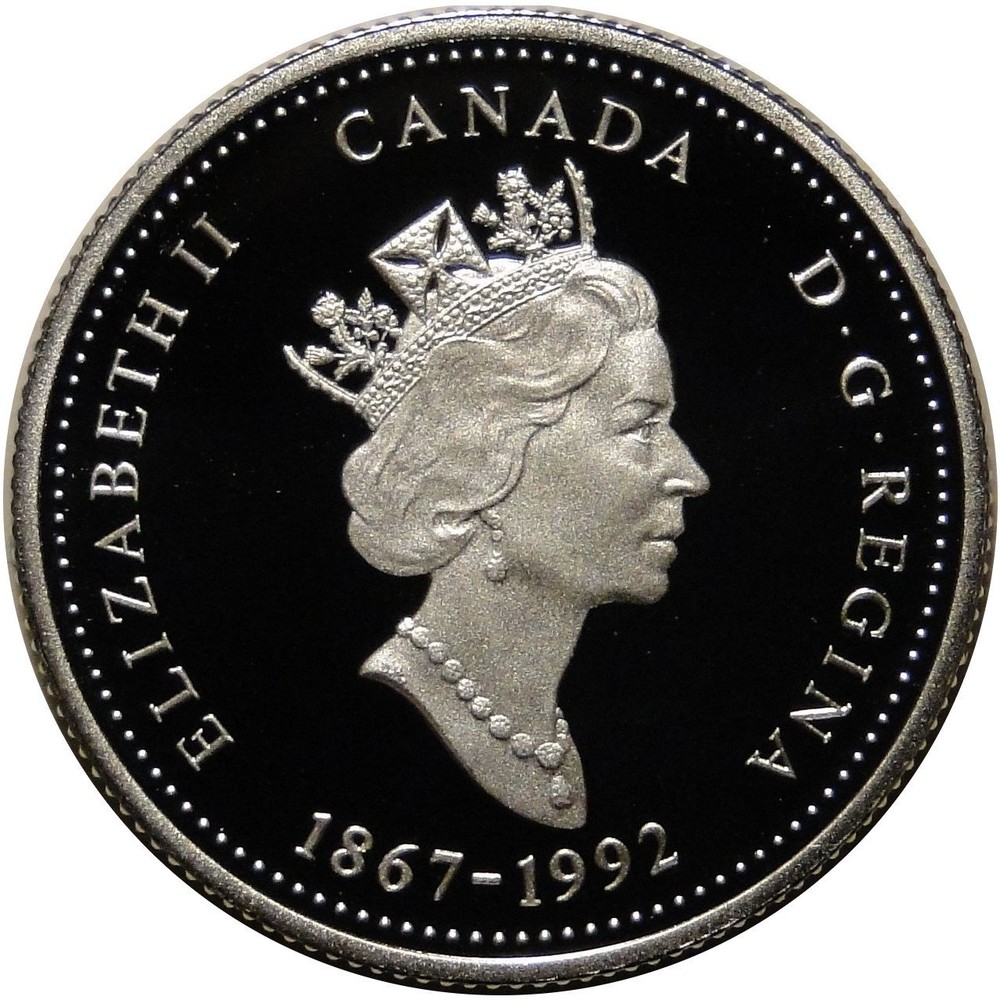Canada 1992 Saskatchewan Join Confederation Gem Silver 25 Cent Coin. 