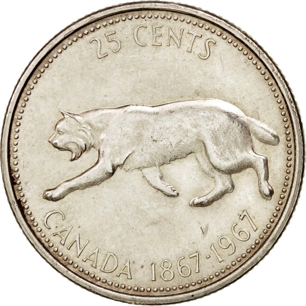 Canadian Silver 25 Cents