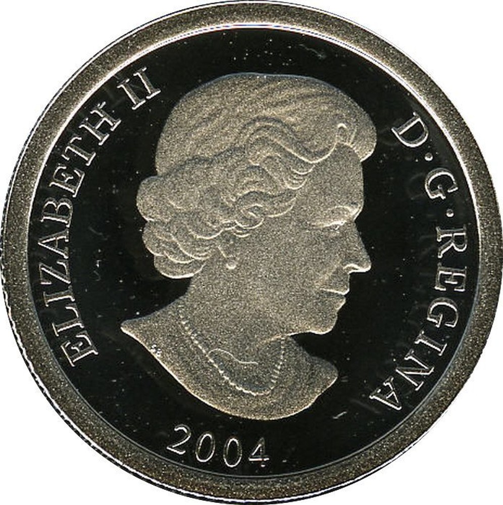 Монета 2004 года Elizabeth 2. Платина валюта. 30 Dollars.