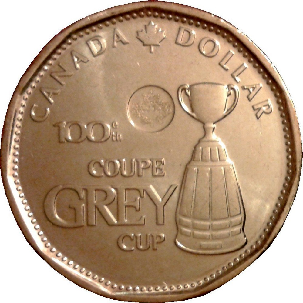 Grey Cup From a new roll 2012 $1 / Loonie BU RCM 