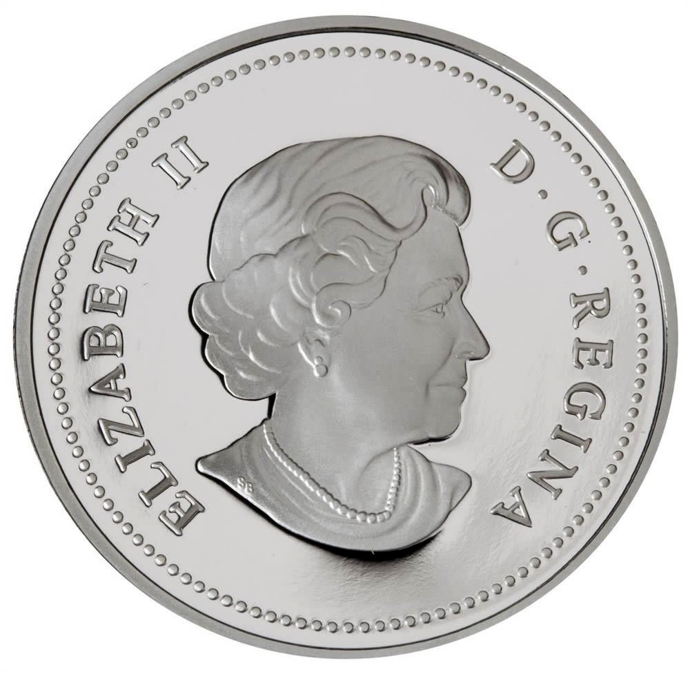 Доллары 2006 года. Канадский серебряный доллар. Монета Victoria Regina.