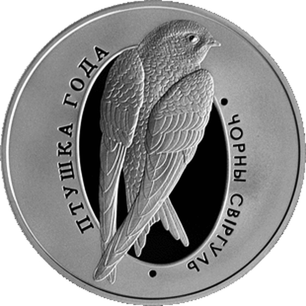 The Hoopoe Bird of the Year 10 rubles Proof Silver Coin Belarus 2013 