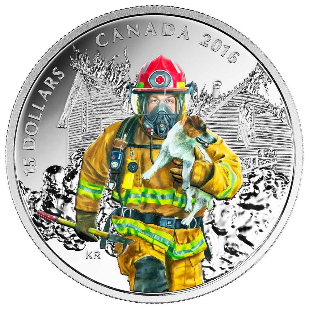 Канадская пожарная монета