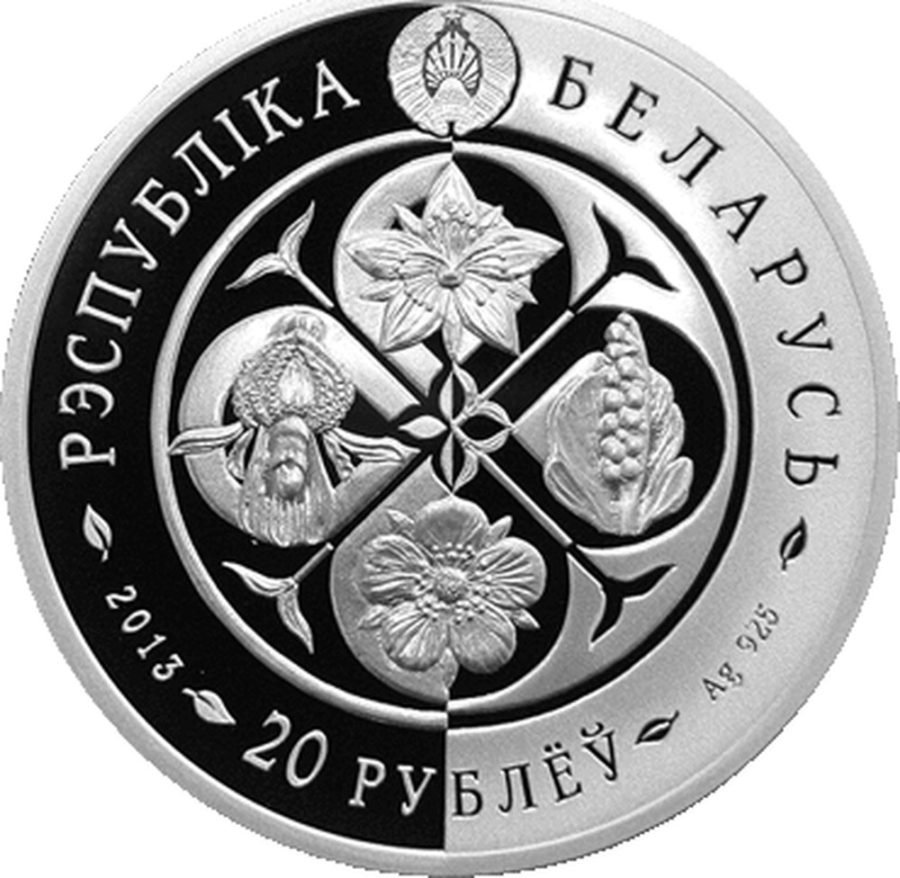 Details about   Belarus Hipericum 20 rubles 2013 Gold version Silver Coin 99 pcs Exclusive! 
