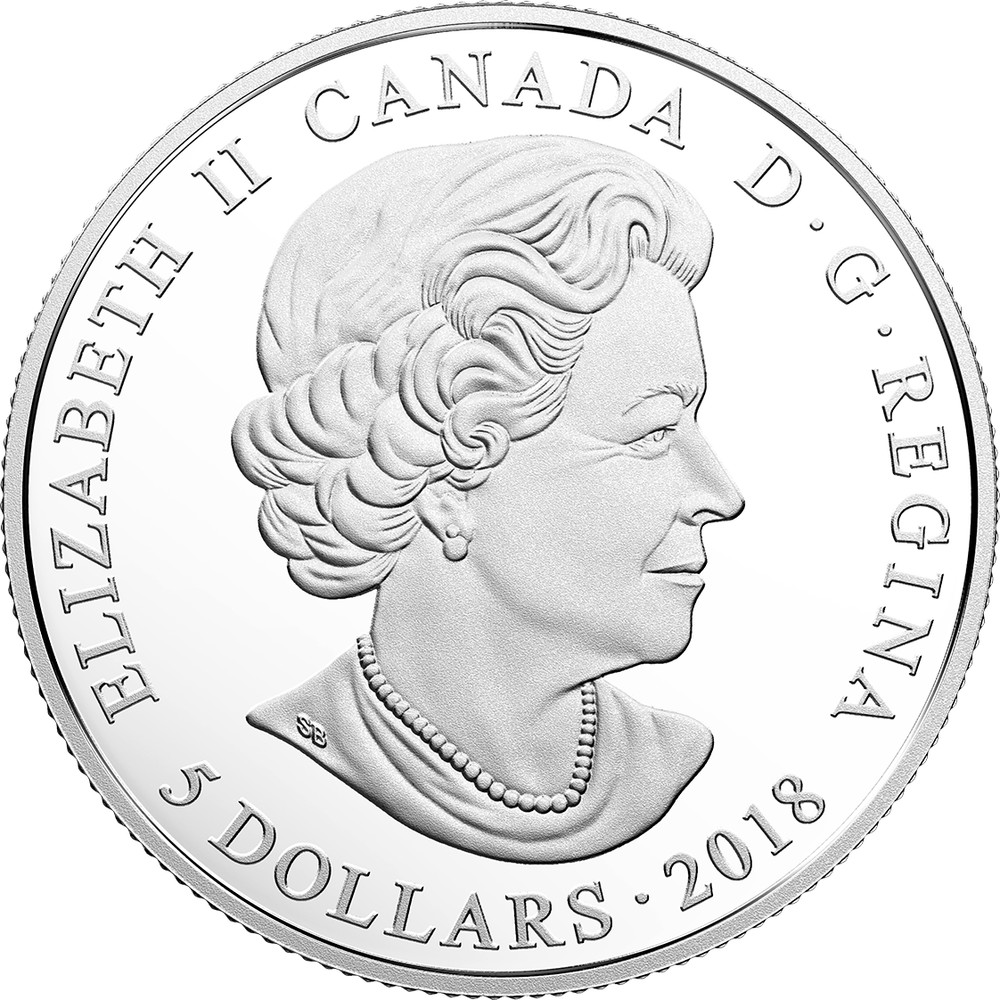 18638 2018 'December-Birthstones' Crystal Prf $5 Silver Coin 1/4oz .9999Fine NT 