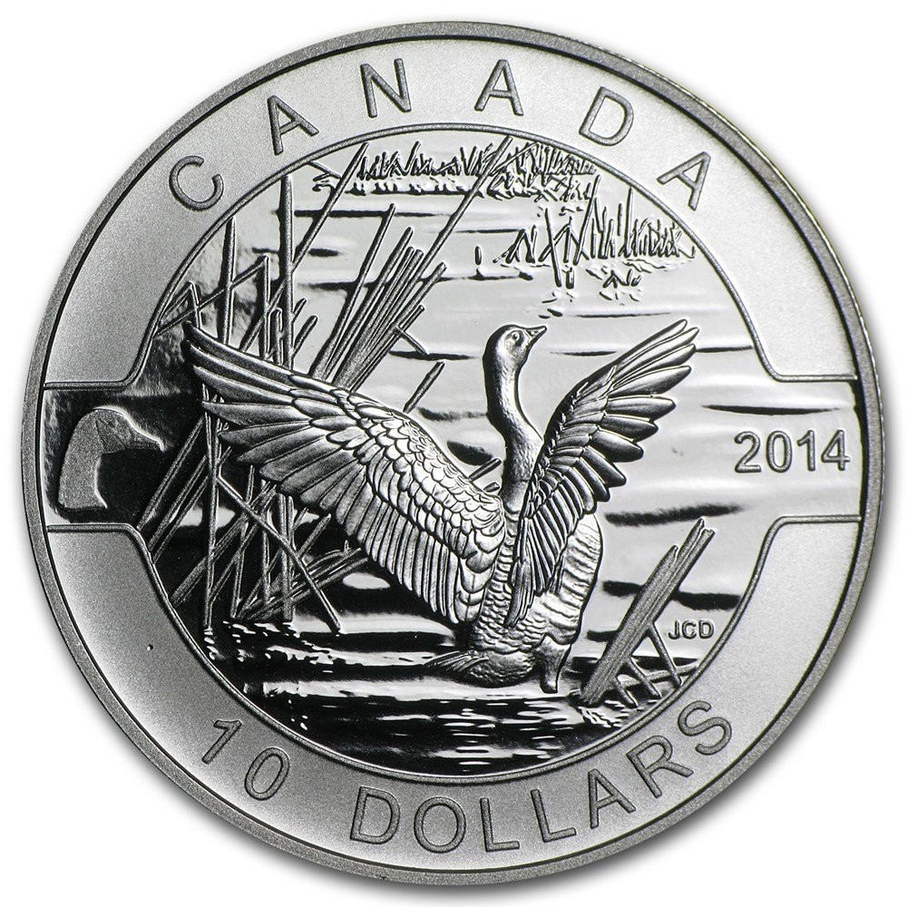 Canadian Silver 10 Dollars 