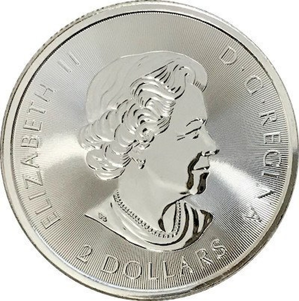Canadian 1/2 Oz Silver 2 Dollars 