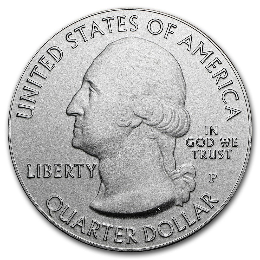 USA Silver Quarter Dollar "Cumberland Gap" 2016 coin value KM 636a