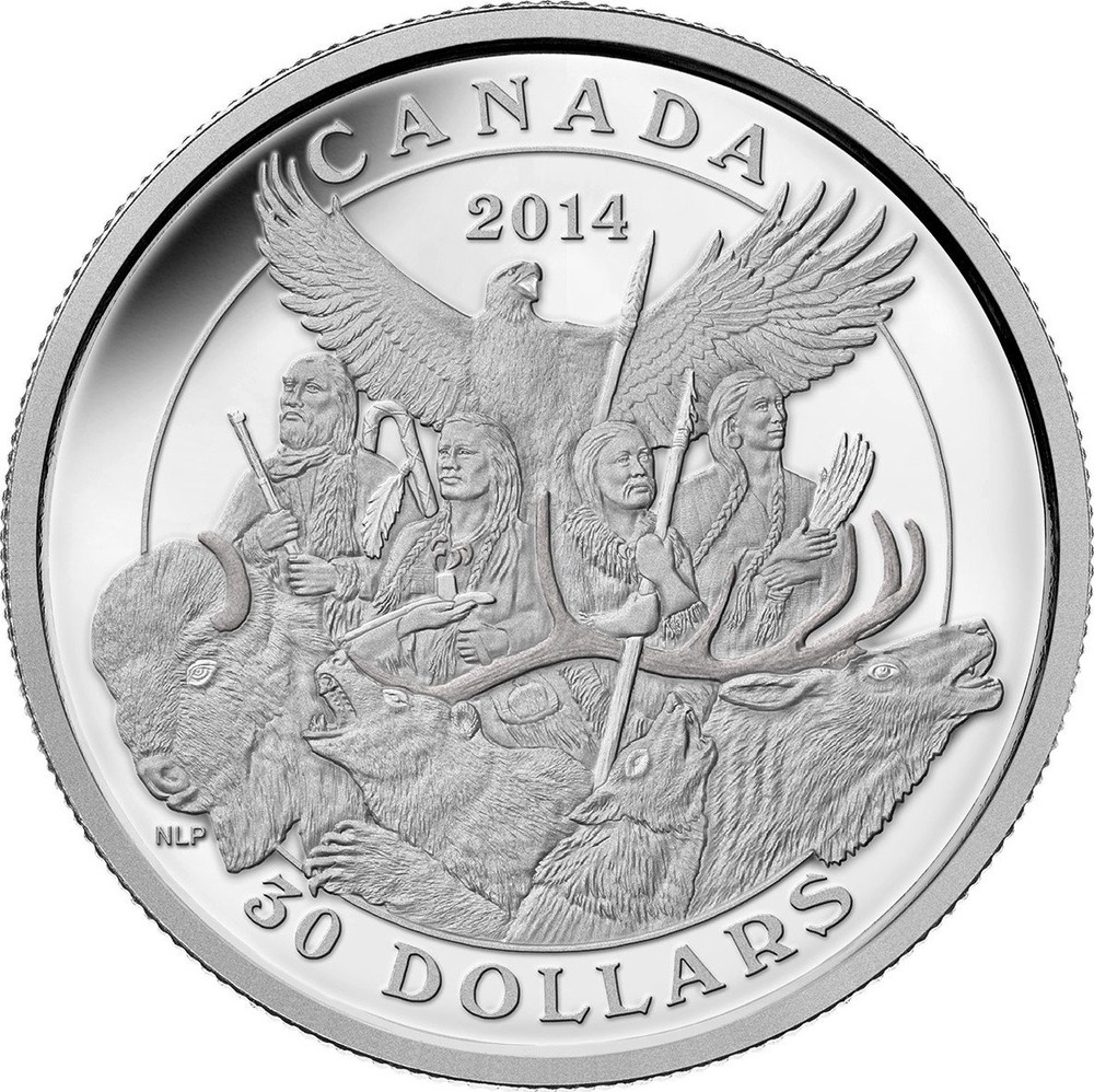 Монета Канада 2014 1 доллар Gold