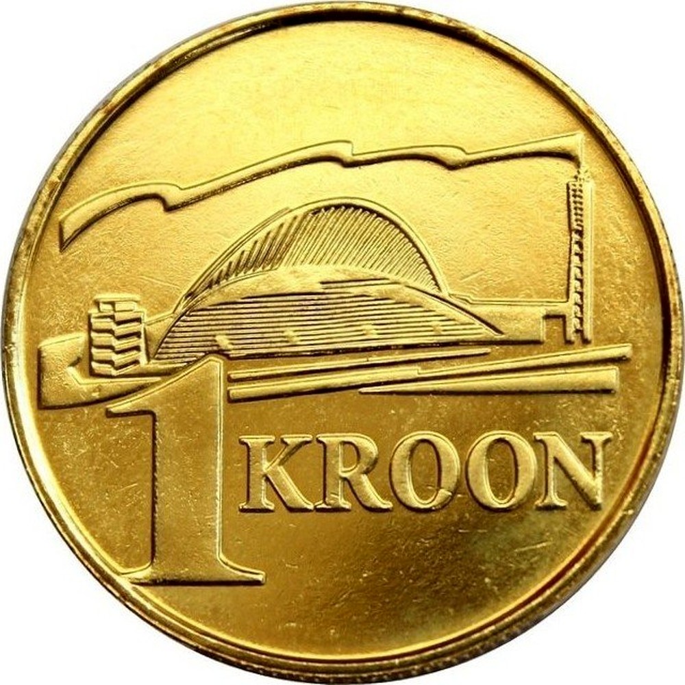 Estonian 1 Kroon coins
