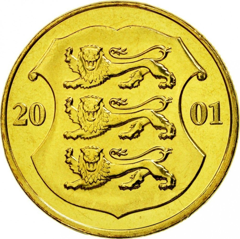 Estonian 1 Kroon coins