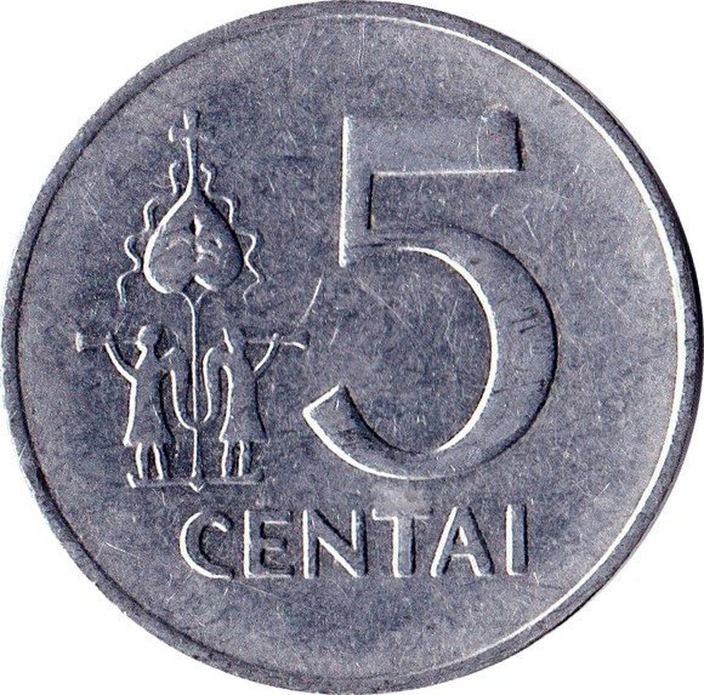 Knight on horse animal wildlife coin 1991 Lithuania 5 centai