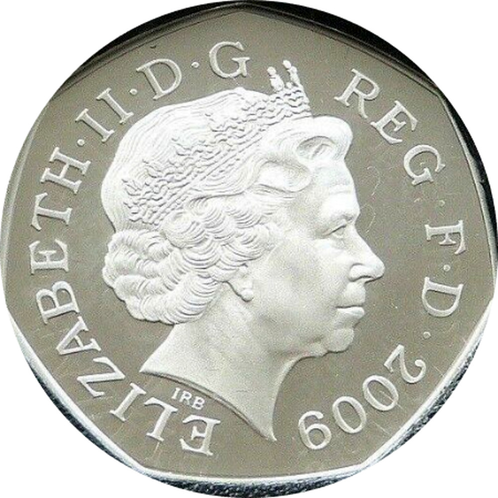 2009 Celebrating 40 Years European Presidency 50p Fifty Pence Silver Proof Coin 