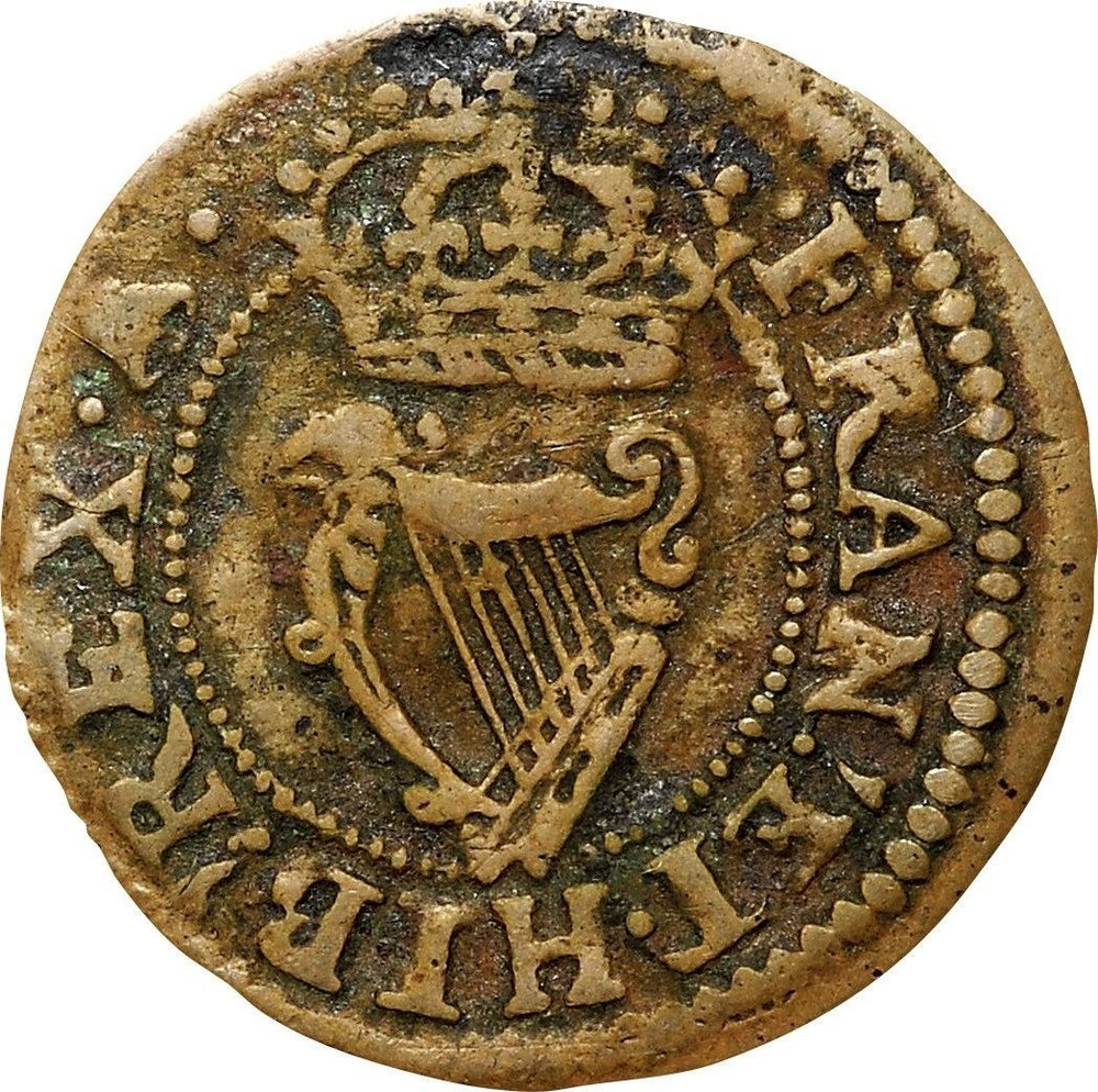 Irish Farthing Charles I 1625 1644 Coin Value Km 27 6 Coinscatalog Net