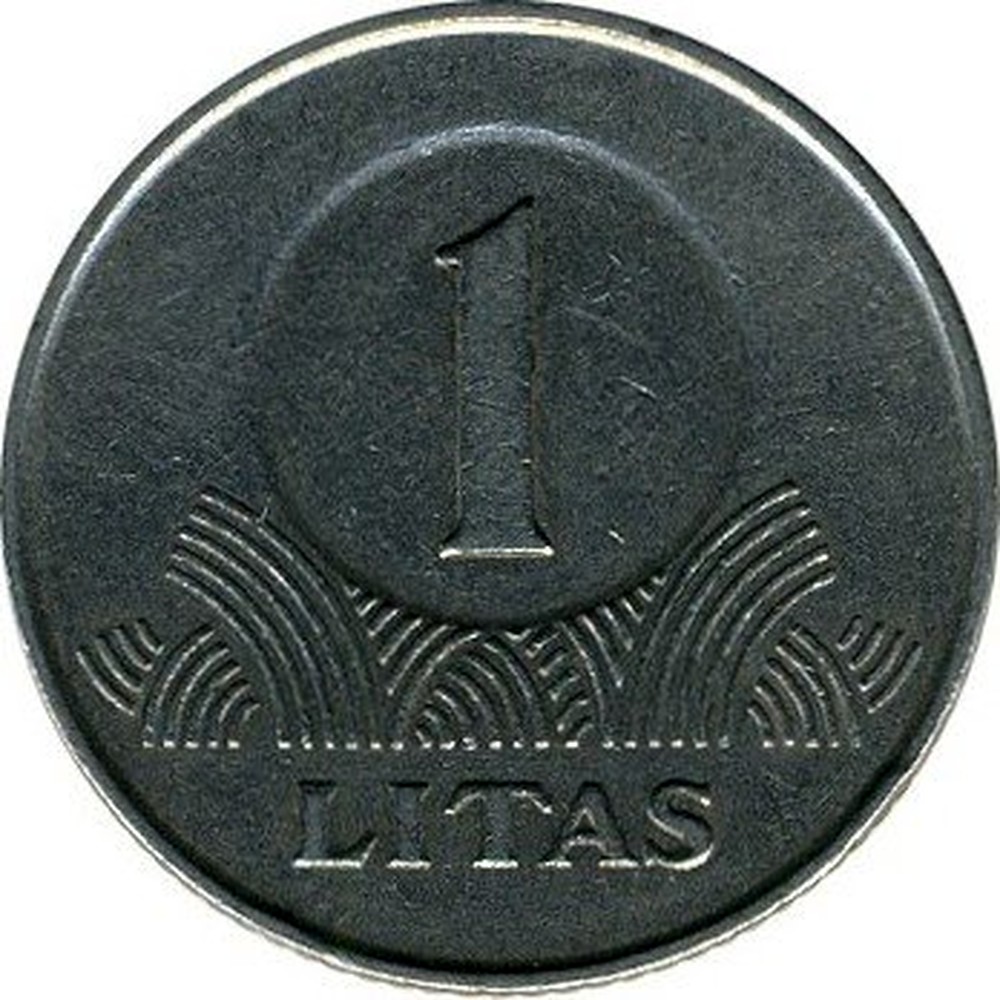 1 лит. 1 Литас 2001. Монеты Литвы: 1 Литас.1999 г.. 1 Litas 1999. 1 Litas 1999 цена.