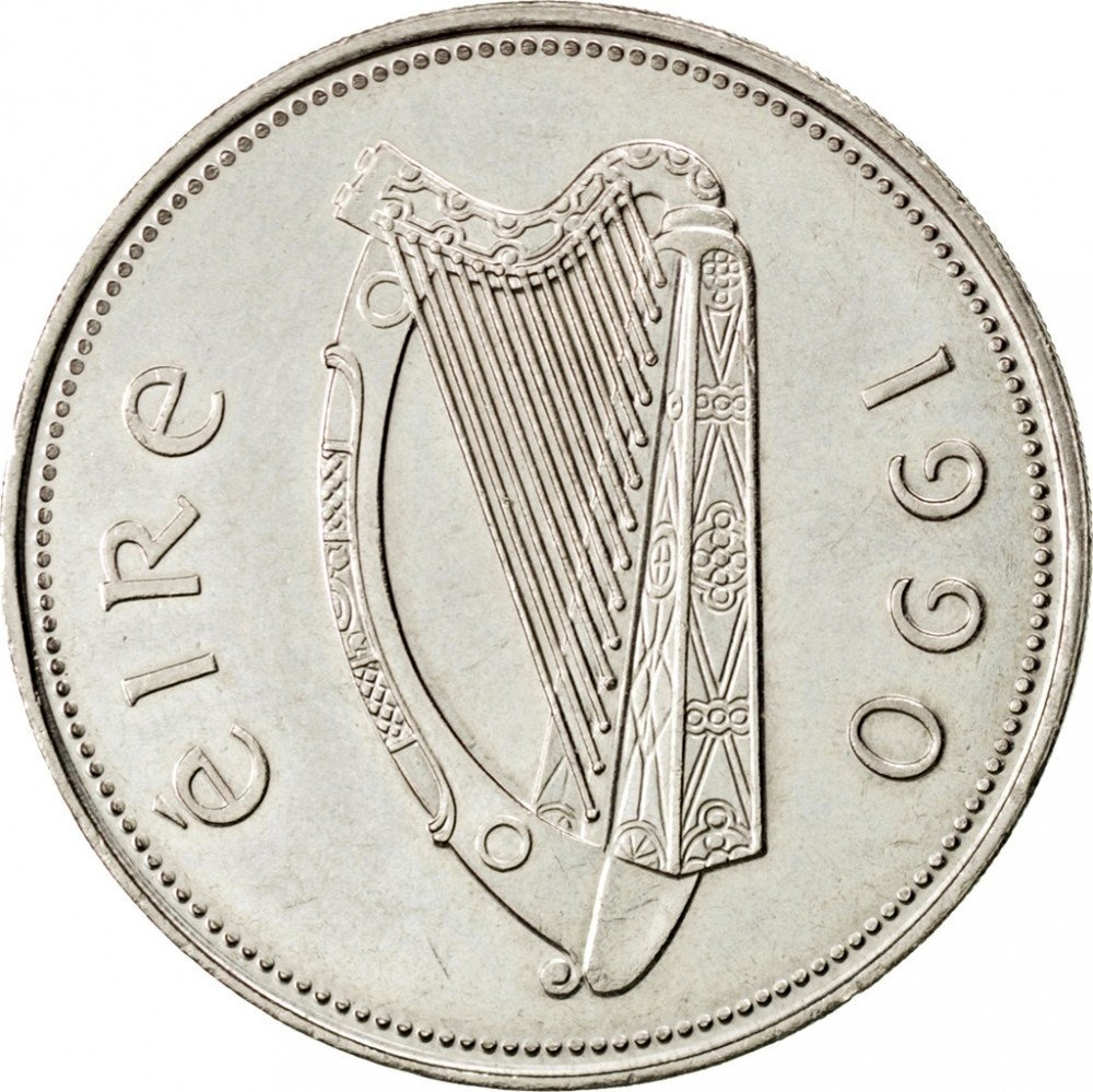 Irish Punt Decimal Coinage 1990 2000 KM 27 coinscatalog.NET