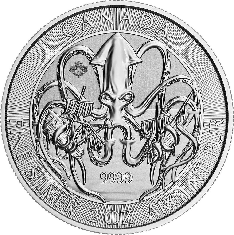 Canadian 2 Oz Silver 10 Dollars 